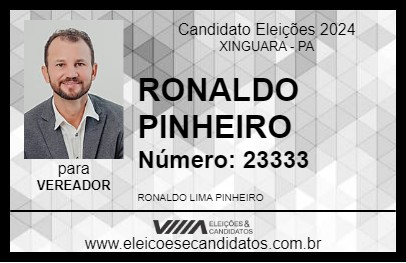 Candidato RONALDO PINHEIRO 2024 - XINGUARA - Eleições