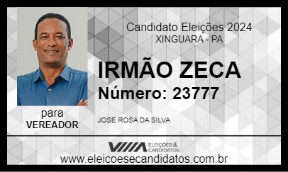 Candidato IRMÃO ZECA 2024 - XINGUARA - Eleições