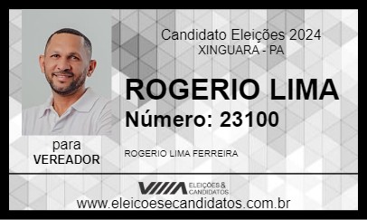 Candidato ROGERIO LIMA 2024 - XINGUARA - Eleições