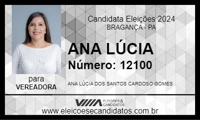 Candidato ANA LÚCIA 2024 - BRAGANÇA - Eleições