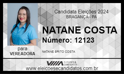 Candidato NATANE COSTA 2024 - BRAGANÇA - Eleições