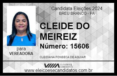 Candidato CLEIDE DO MEREIS 2024 - BREU BRANCO - Eleições