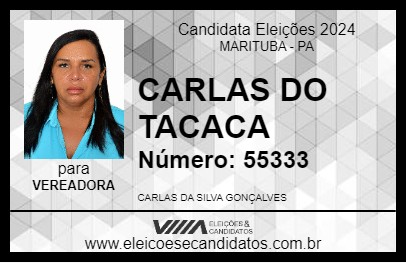 Candidato CARLAS DO TACACA 2024 - MARITUBA - Eleições