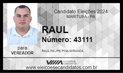 Candidato RAUL 2024 - MARITUBA - Eleições