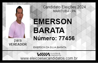 Candidato EMERSON BARATA 2024 - MARITUBA - Eleições