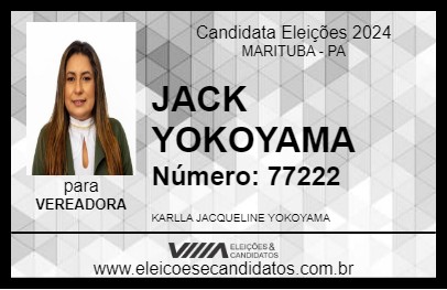 Candidato JACK YOKOYAMA 2024 - MARITUBA - Eleições