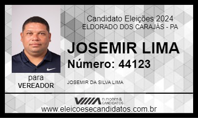 Candidato JOSEMIR LIMA 2024 - ELDORADO DOS CARAJÁS - Eleições