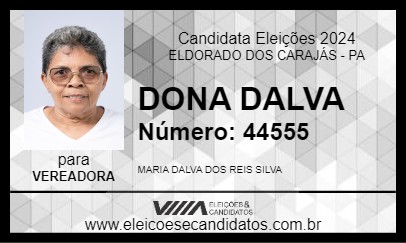 Candidato DONA DALVA 2024 - ELDORADO DOS CARAJÁS - Eleições