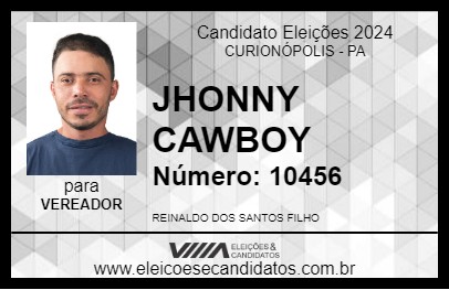 Candidato JHONNY CAWBOY 2024 - CURIONÓPOLIS - Eleições