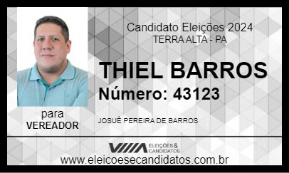 Candidato THIEL BARROS 2024 - TERRA ALTA - Eleições