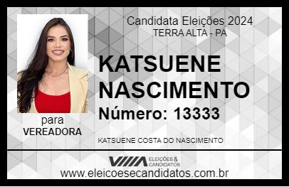 Candidato KATSUENE NASCIMENTO 2024 - TERRA ALTA - Eleições