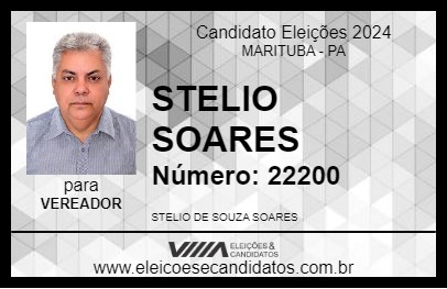 Candidato STELIO SOARES 2024 - MARITUBA - Eleições