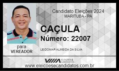 Candidato CAÇULA 2024 - MARITUBA - Eleições