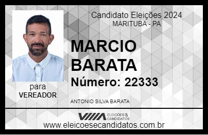 Candidato MARCIO BARATA 2024 - MARITUBA - Eleições