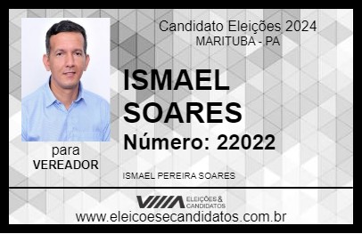 Candidato ISMAEL SOARES 2024 - MARITUBA - Eleições