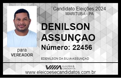 Candidato DENILSON ASSUNÇAO 2024 - MARITUBA - Eleições