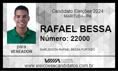 Candidato RAFAEL BESSA 2024 - MARITUBA - Eleições