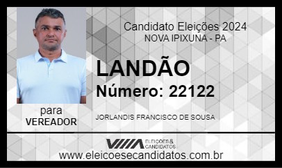 Candidato LANDÃO 2024 - NOVA IPIXUNA - Eleições