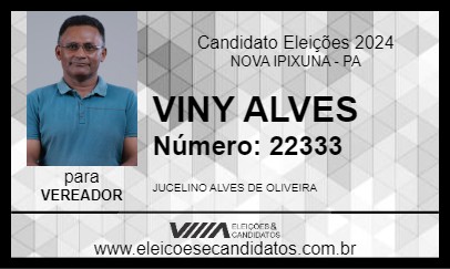 Candidato VINY ALVES 2024 - NOVA IPIXUNA - Eleições