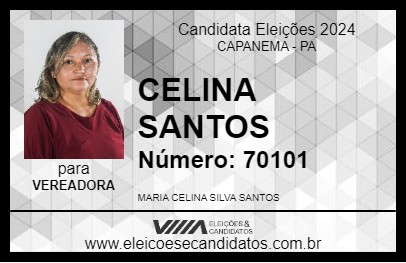 Candidato CELINA SANTOS 2024 - CAPANEMA - Eleições