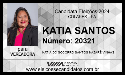 Candidato KATIA SANTOS 2024 - COLARES - Eleições