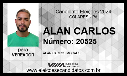 Candidato ALAN CARLOS 2024 - COLARES - Eleições