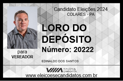 Candidato LORO DO DEPÓSITO 2024 - COLARES - Eleições