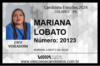 Candidato MARIANA LOBATO 2024 - COLARES - Eleições