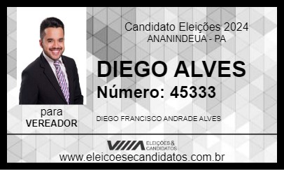 Candidato DIEGO ALVES 2024 - ANANINDEUA - Eleições