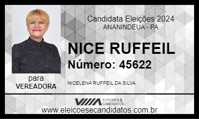 Candidato NICE RUFFEIL 2024 - ANANINDEUA - Eleições