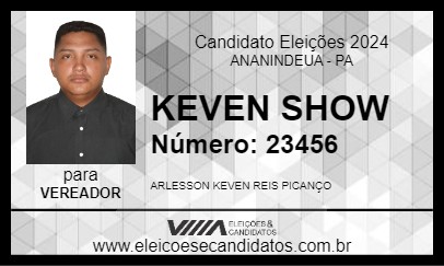 Candidato KEVEN SHOW 2024 - ANANINDEUA - Eleições