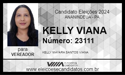 Candidato KELLY VIANA 2024 - ANANINDEUA - Eleições