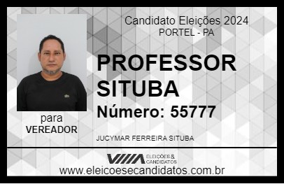 Candidato PROFESSOR SITUBA 2024 - PORTEL - Eleições