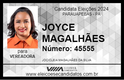 Candidato JOYCE MAGALHÃES 2024 - PARAUAPEBAS - Eleições