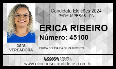 Candidato ERICA RIBEIRO 2024 - PARAUAPEBAS - Eleições