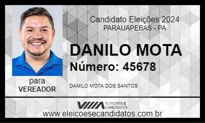 Candidato DANILO MOTA 2024 - PARAUAPEBAS - Eleições