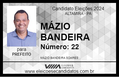 Candidato MÁZIO BANDEIRA 2024 - ALTAMIRA - Eleições