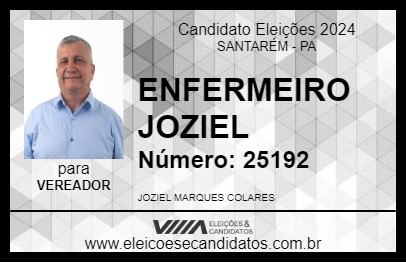 Candidato ENFERMEIRO JOZIEL 2024 - SANTARÉM - Eleições