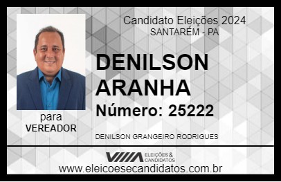 Candidato DENILSON ARANHA 2024 - SANTARÉM - Eleições