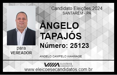 Candidato ÂNGELO TAPAJÓS 2024 - SANTARÉM - Eleições