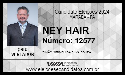 Candidato NEY HAIR 2024 - MARABÁ - Eleições