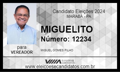 Candidato MIGUELITO 2024 - MARABÁ - Eleições