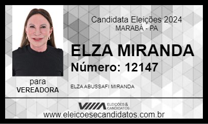 Candidato ELZA MIRANDA 2024 - MARABÁ - Eleições