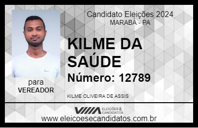 Candidato KILME DA SAÚDE 2024 - MARABÁ - Eleições