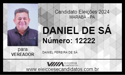 Candidato DANIEL DE SÁ 2024 - MARABÁ - Eleições