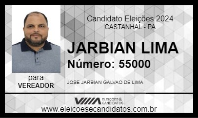 Candidato JARBIAN LIMA 2024 - CASTANHAL - Eleições