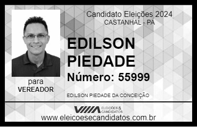 Candidato EDILSON PIEDADE 2024 - CASTANHAL - Eleições