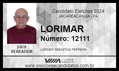 Candidato LORIMAR 2024 - JACAREACANGA - Eleições