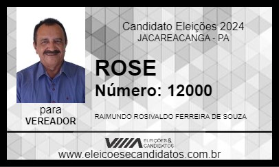 Candidato ROSE 2024 - JACAREACANGA - Eleições