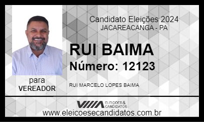 Candidato RUI BAIMA 2024 - JACAREACANGA - Eleições